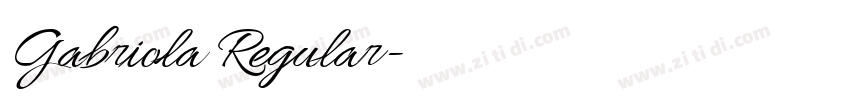 Gabriola Regular字体转换 Gabriola Regular字体转换